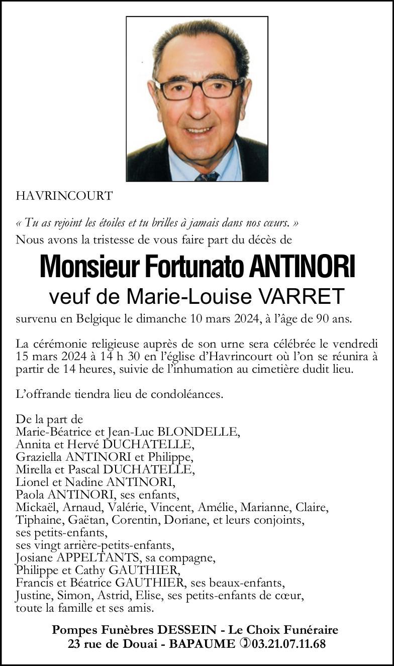 Monsieur Fortunato Antinori Pompes Fun Bres Dessein